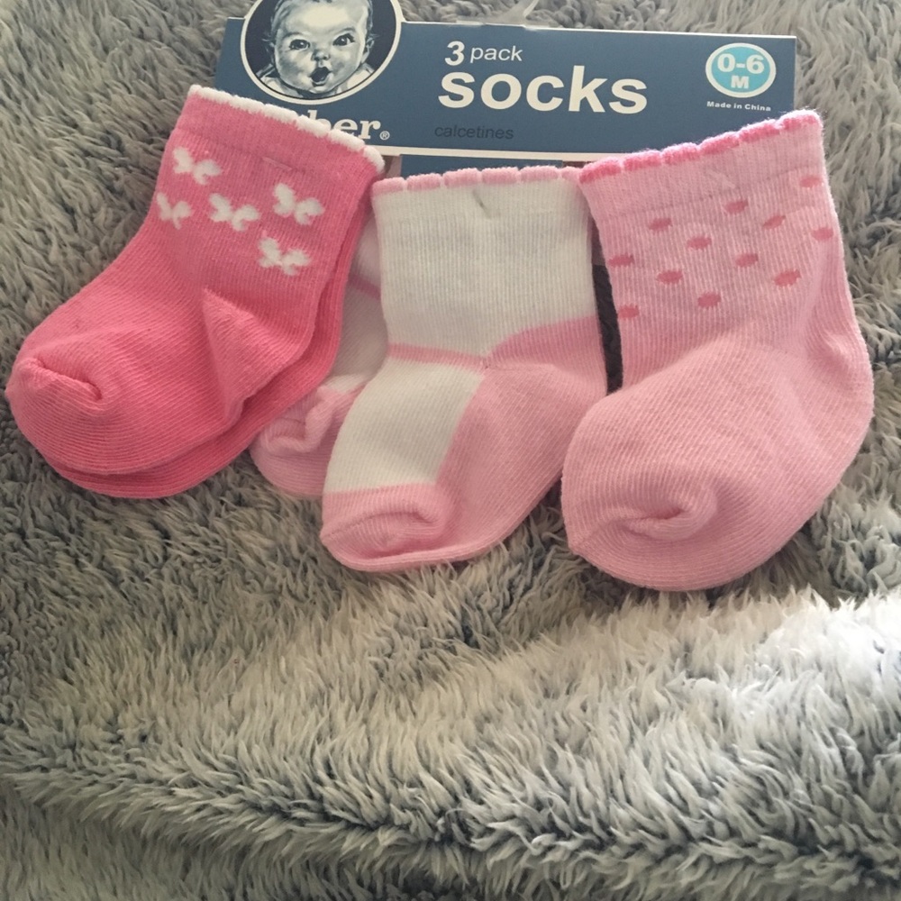 🌸Sale 3 for $10🌸 Gerber 3 Pack Socks